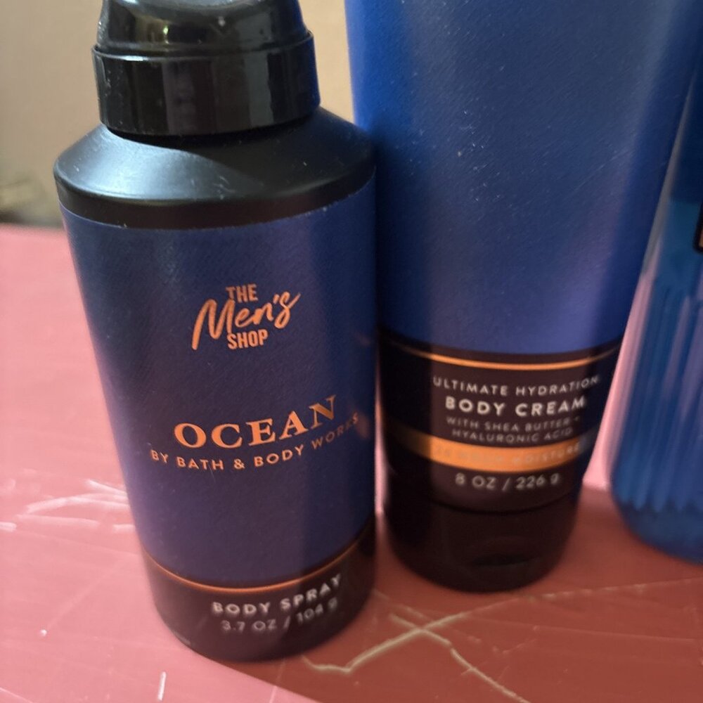 Men's Bath & Body Works OCEAN Lot 3-in-1 Wash/Spray/Deodorant/Cologne Mist/Cream - Picture 2 of 9